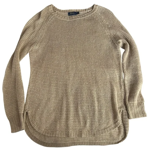 Vintage Polo Ralph Lauren 100% Linen Knit Sweater – Small – Made in Hong Kong - Picture 2 of 6